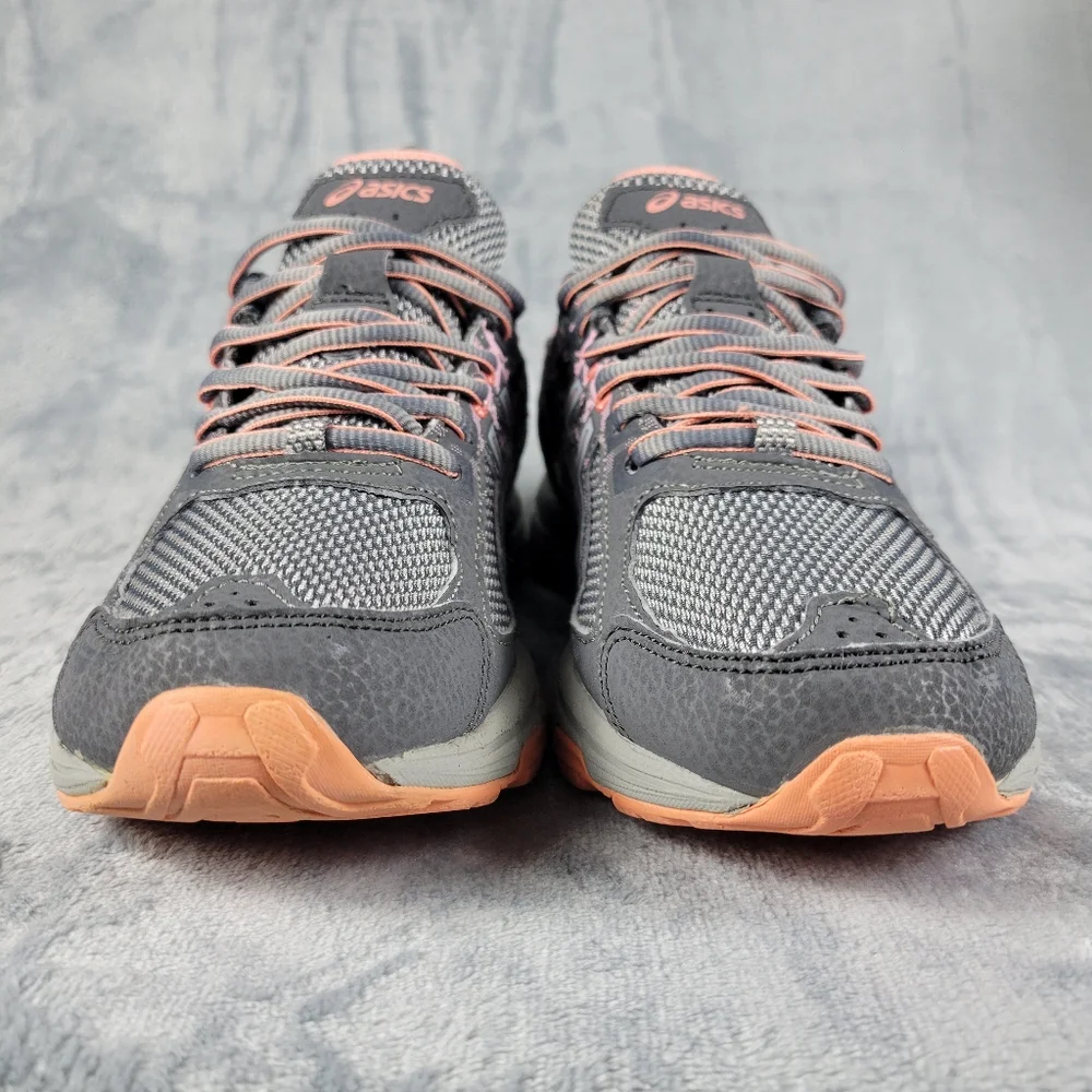 Asics Gel Venture 6 Grey Pink Trail Running Shoes Women's Size 7.5 T7G6N